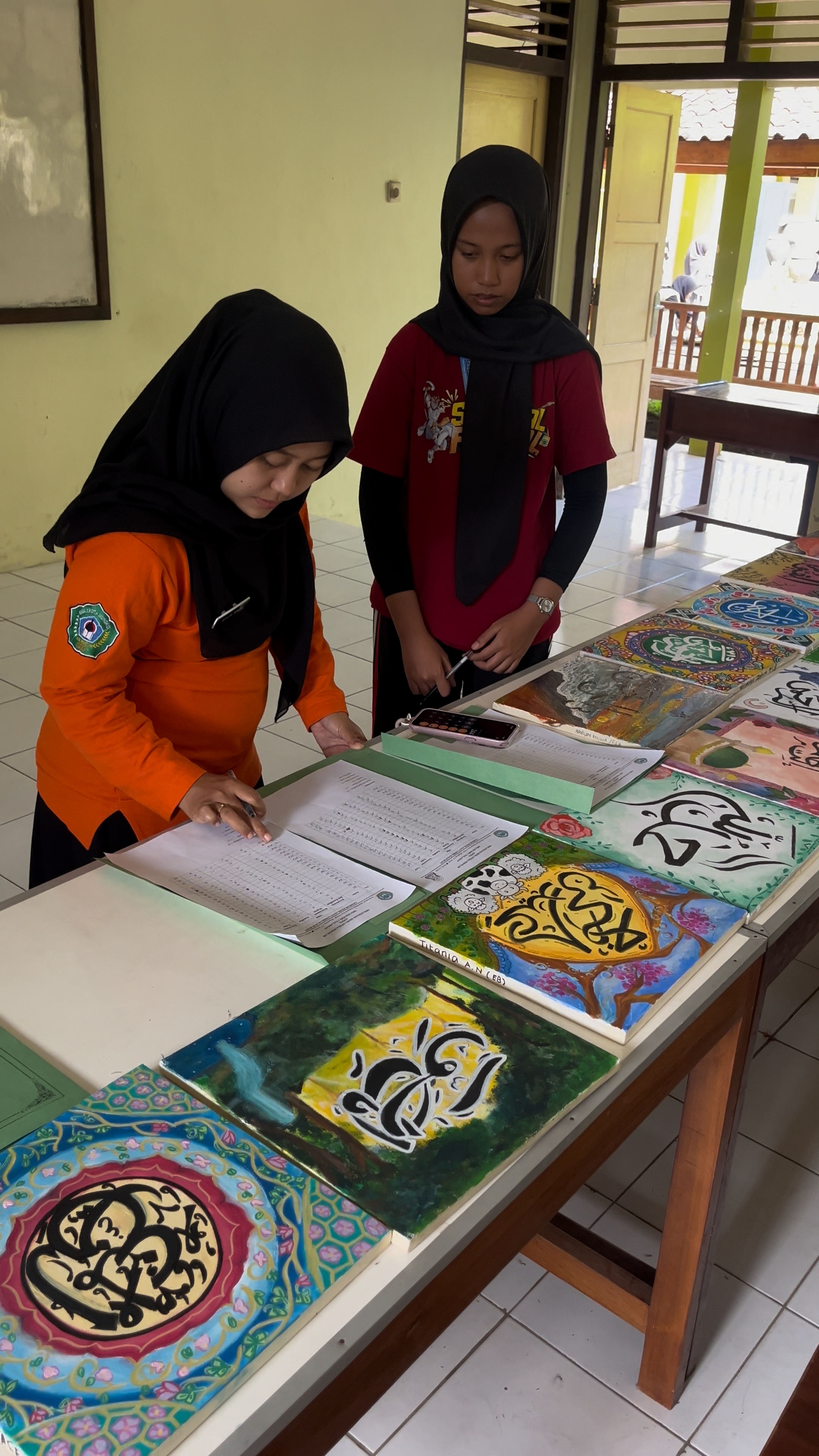 penilaian kegiatan lomba kaligrafi
